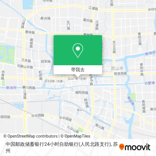 中国邮政储蓄银行24小时自助银行(人民北路支行)地图