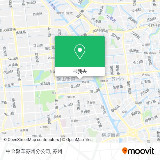 中金聚车苏州分公司地图