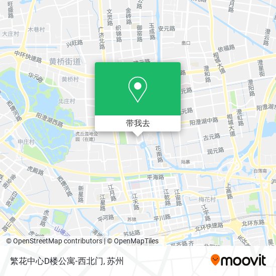 繁花中心D楼公寓-西北门地图