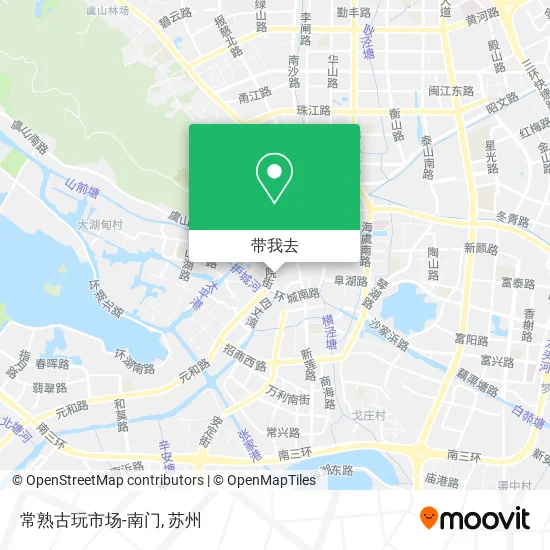 常熟古玩市场-南门地图