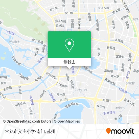 常熟市义庄小学-南门地图