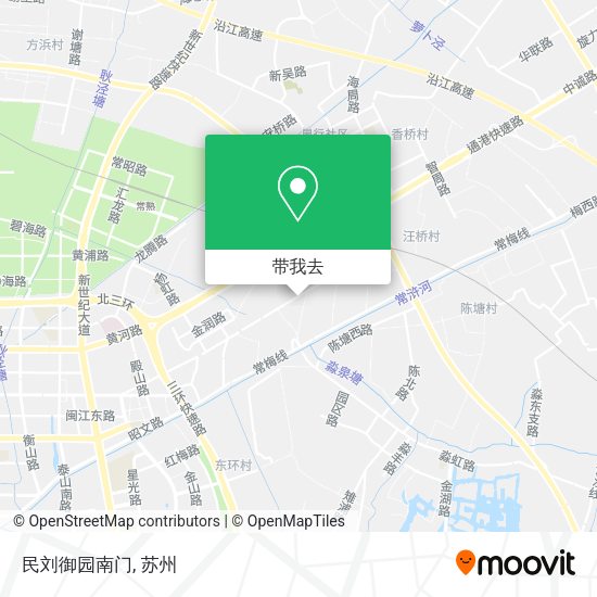 民刘御园南门地图