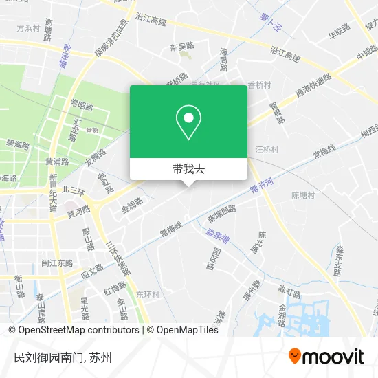 民刘御园南门地图