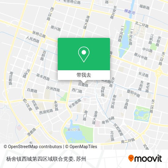 杨舍镇西城第四区域联合党委地图