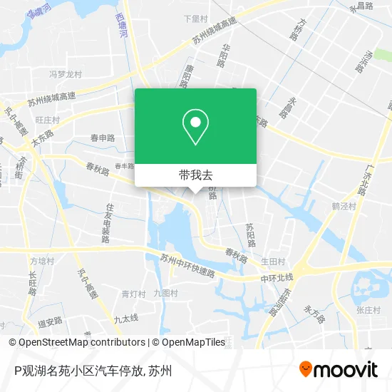 P观湖名苑小区汽车停放地图