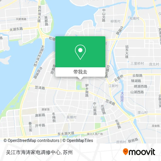 吴江市海涛家电调修中心地图