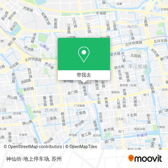 神仙街-地上停车场地图