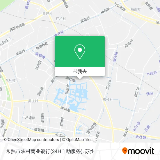 常熟市农村商业银行(24H自助服务)地图