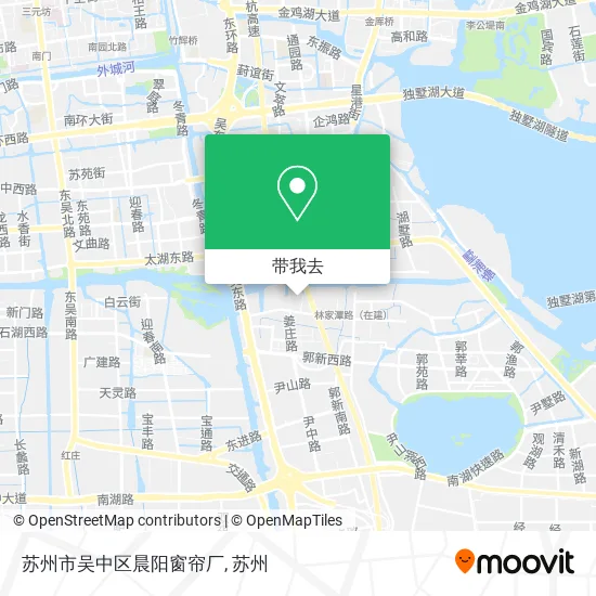苏州市吴中区晨阳窗帘厂地图