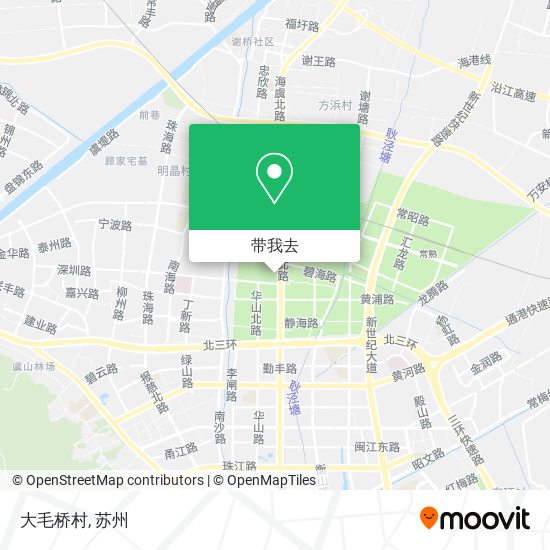 大毛桥村地图