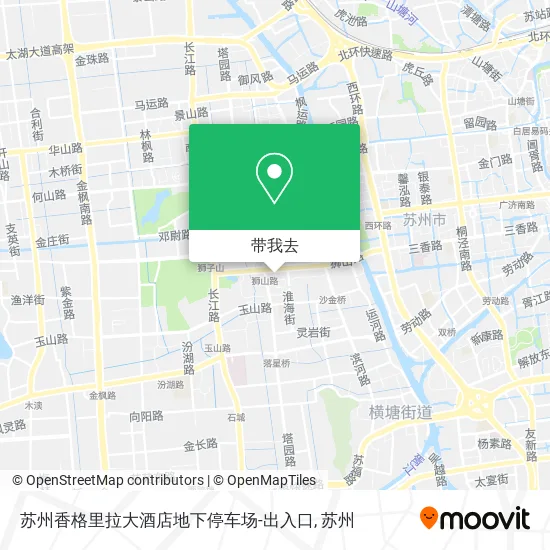 苏州香格里拉大酒店地下停车场-出入口地图
