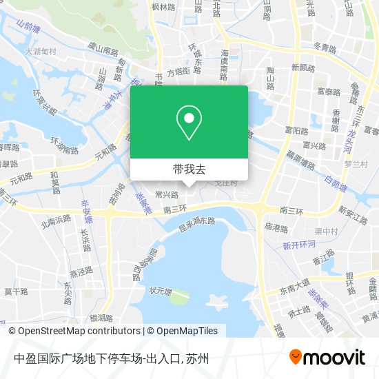 中盈国际广场地下停车场-出入口地图
