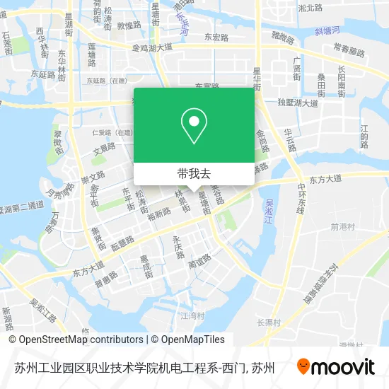 苏州工业园区职业技术学院机电工程系-西门地图