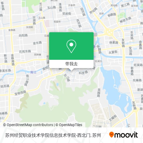 苏州经贸职业技术学院信息技术学院-西北门地图