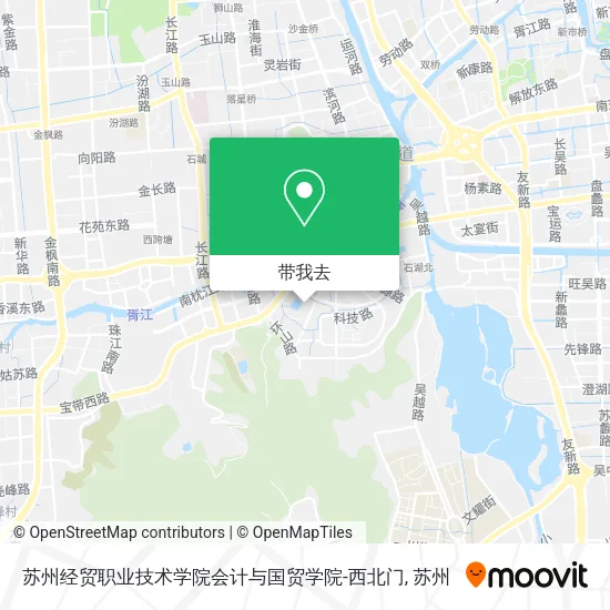 苏州经贸职业技术学院会计与国贸学院-西北门地图