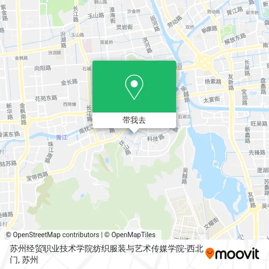 苏州经贸职业技术学院纺织服装与艺术传媒学院-西北门地图