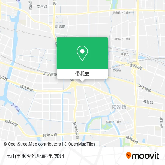 昆山市枫火汽配商行地图