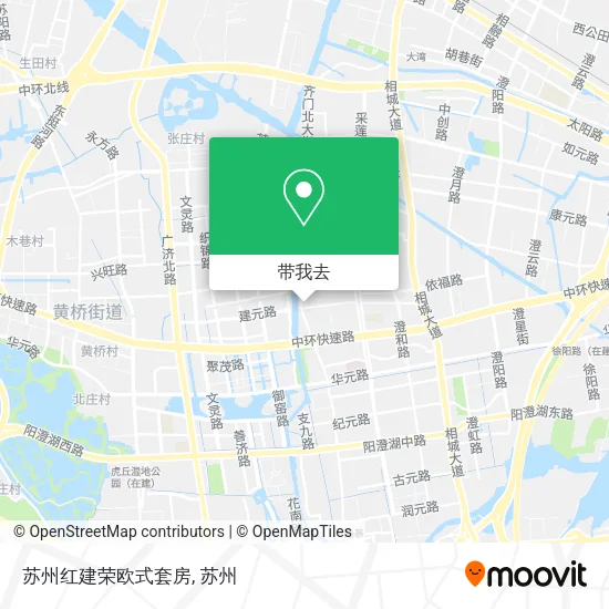 苏州红建荣欧式套房地图