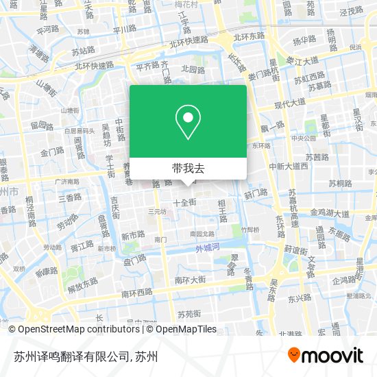 苏州译鸣翻译有限公司地图