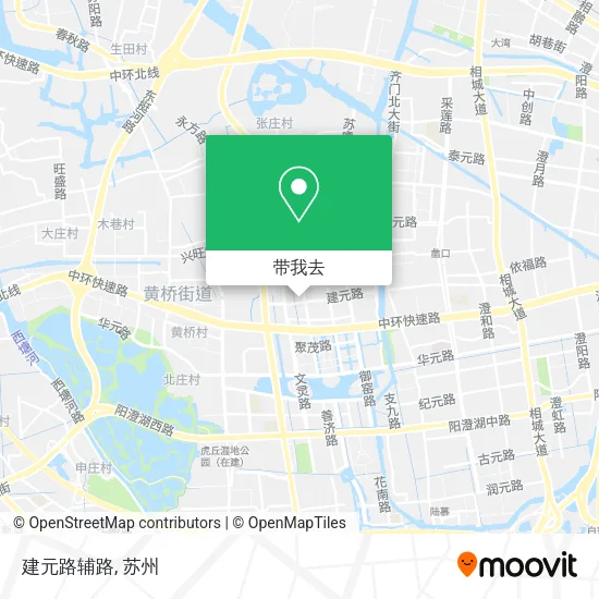 建元路辅路地图