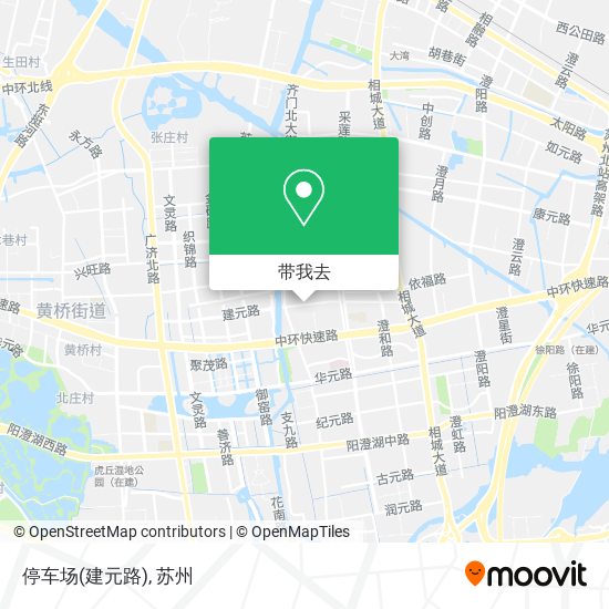 停车场(建元路)地图