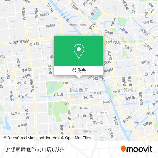 梦想家房地产(何山店)地图