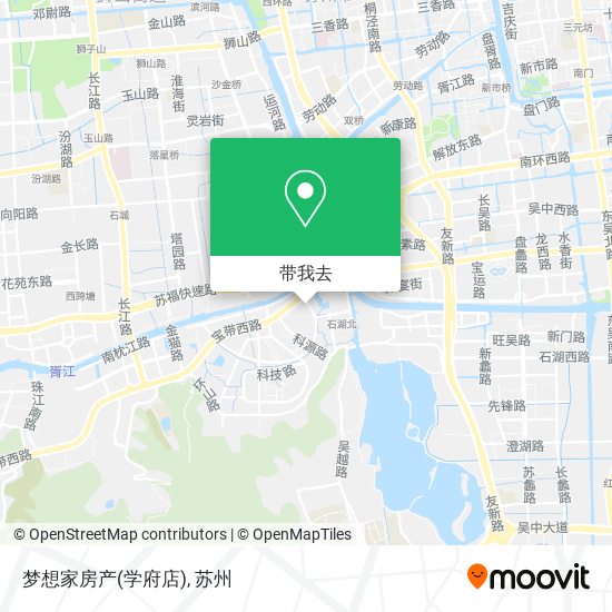 梦想家房产(学府店)地图