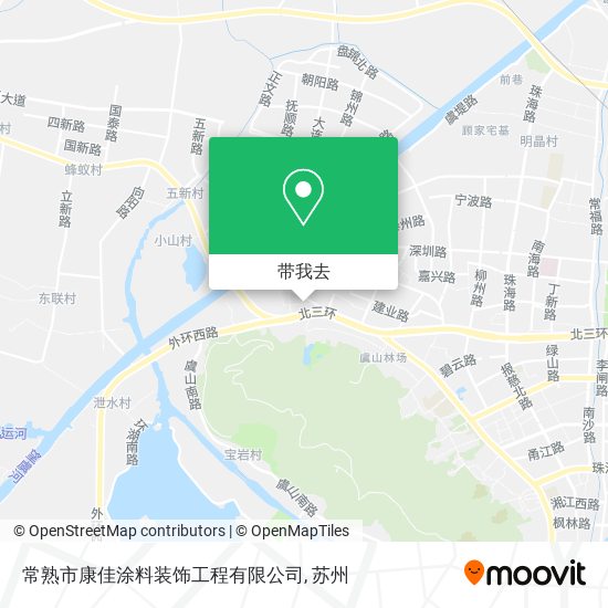 常熟市康佳涂料装饰工程有限公司地图