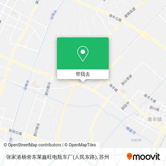 张家港杨舍东莱鑫旺电瓶车厂(人民东路)地图