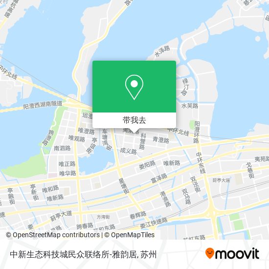 中新生态科技城民众联络所-雅韵居地图