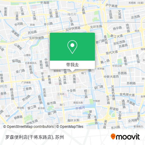 罗森便利店(干将东路店)地图