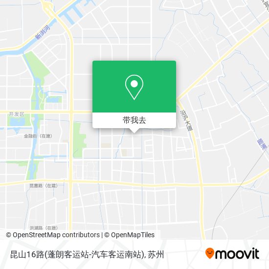 昆山16路(蓬朗客运站-汽车客运南站)地图