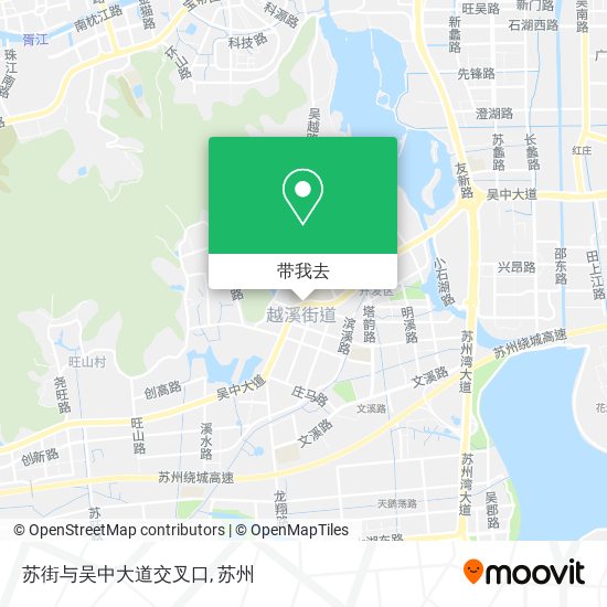 苏街与吴中大道交叉口地图