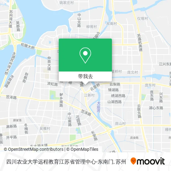 四川农业大学远程教育江苏省管理中心-东南门地图