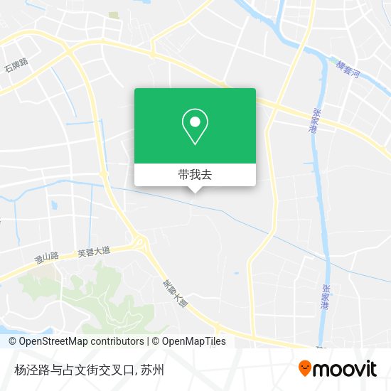 杨泾路与占文街交叉口地图