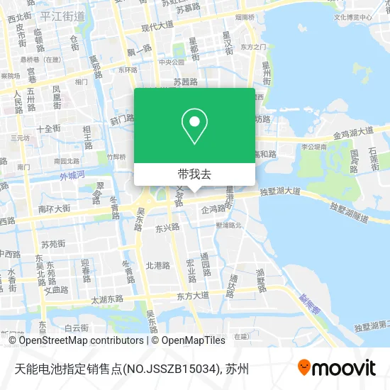 天能电池指定销售点(NO.JSSZB15034)地图