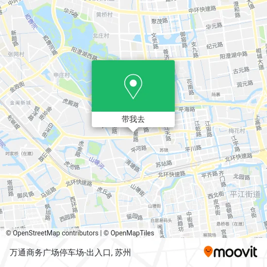 万通商务广场停车场-出入口地图