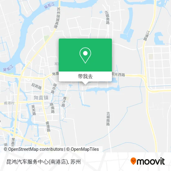 昆鸿汽车服务中心(南港店)地图