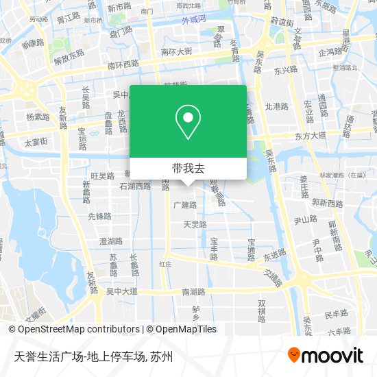 天誉生活广场-地上停车场地图