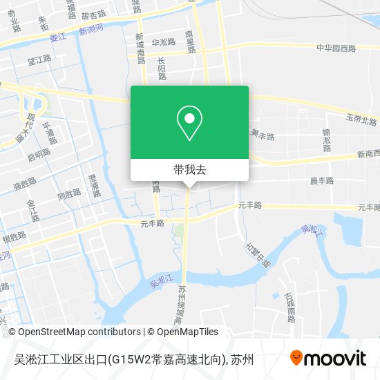 吴淞江工业区出口(G15W2常嘉高速北向)地图