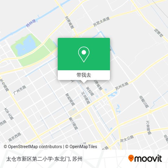 太仓市新区第二小学-东北门地图