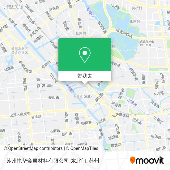 苏州艳华金属材料有限公司-东北门地图