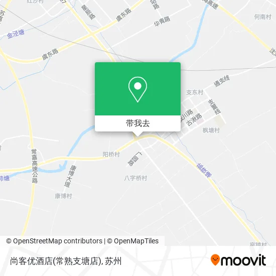 尚客优酒店(常熟支塘店)地图