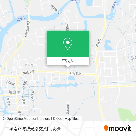 古城南路与沪光路交叉口地图