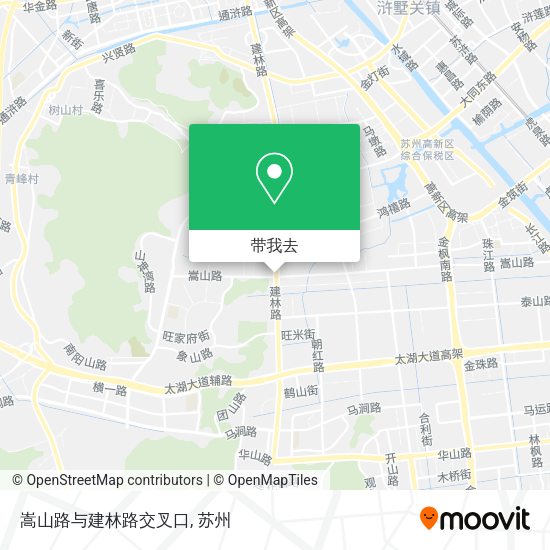 嵩山路与建林路交叉口地图