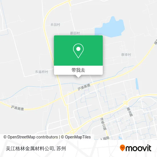 吴江格林金属材料公司地图