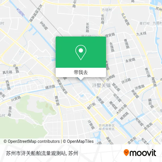 苏州市浒关船舶流量观测站地图