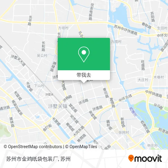 苏州市金鸡纸袋包装厂地图