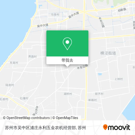 苏州市吴中区浦庄永利五金农机经营部地图