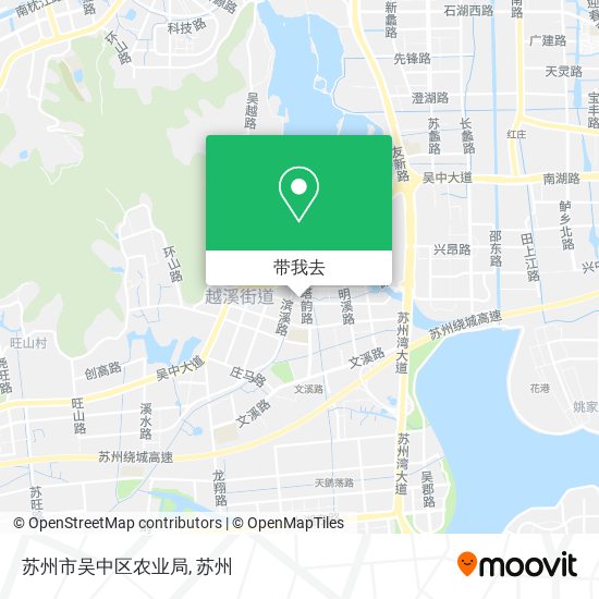 苏州市吴中区农业局地图